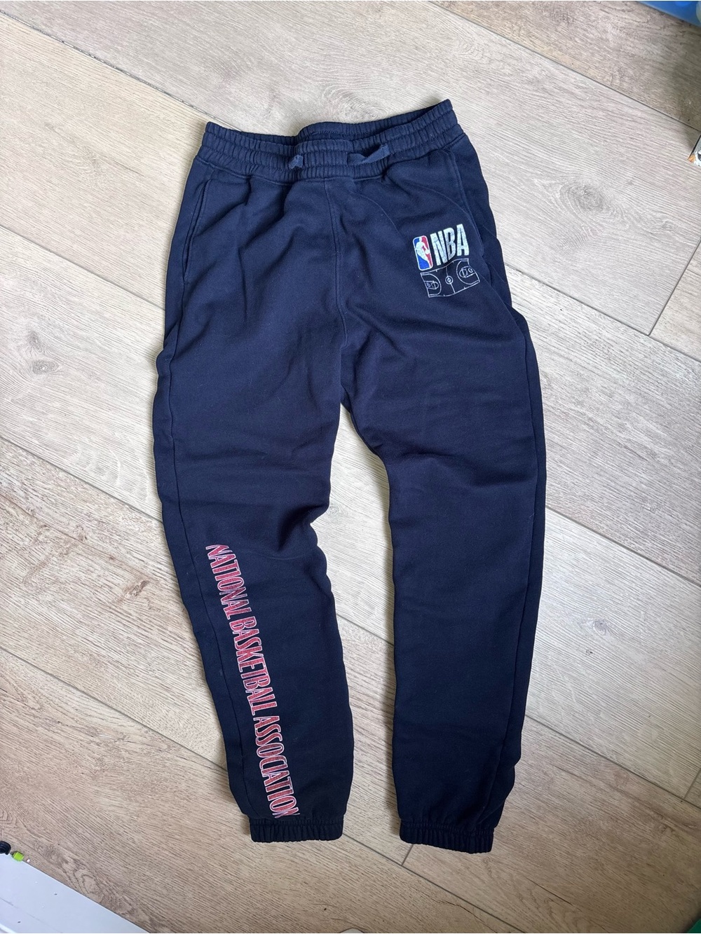 abercrombie kids Black NBA Graphic Jogger Sweatpants